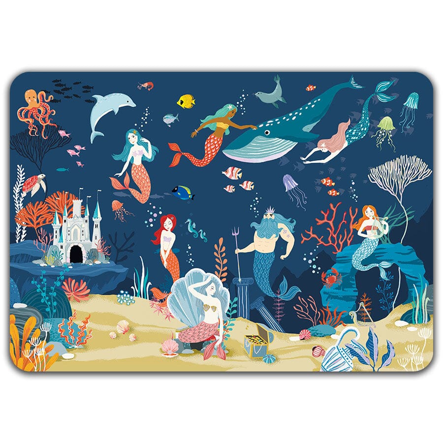 Sirènes - Set de table dorure Cartes d'Art